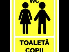 Indicator galben toaleta copii